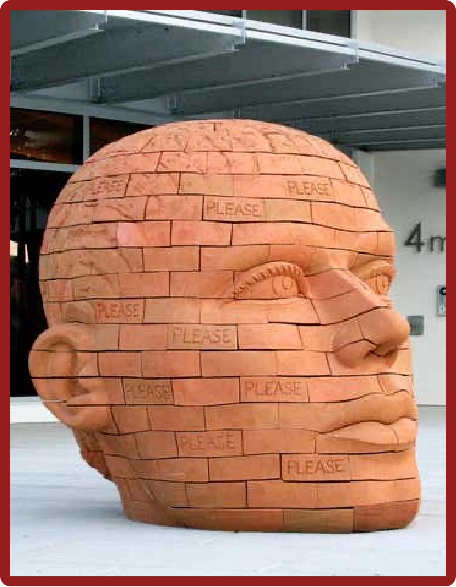 Brickhead Sculpture